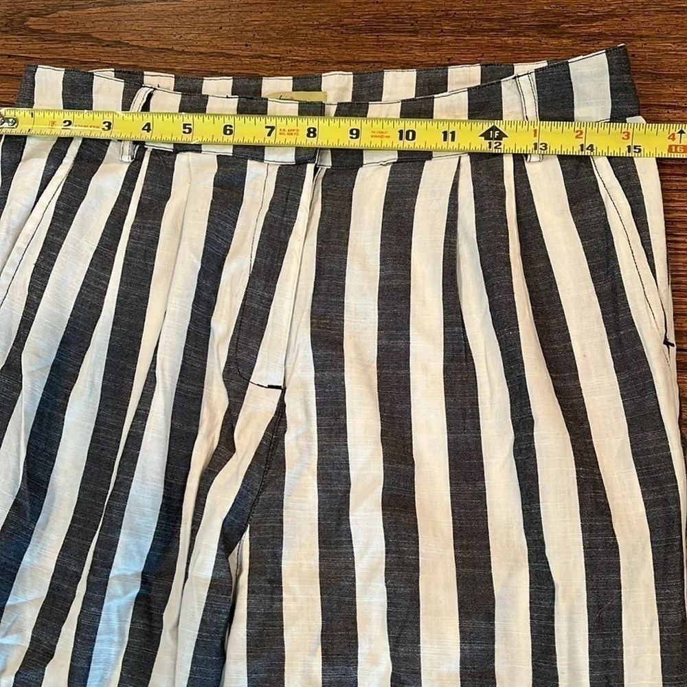NWT Surkana Trendy Gray and White Striped Pants Small Designed in Barcelona! - Picture 6 of 10